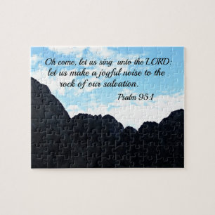 Puzzle Salmo 95:1 Venid, cantemos al Señor