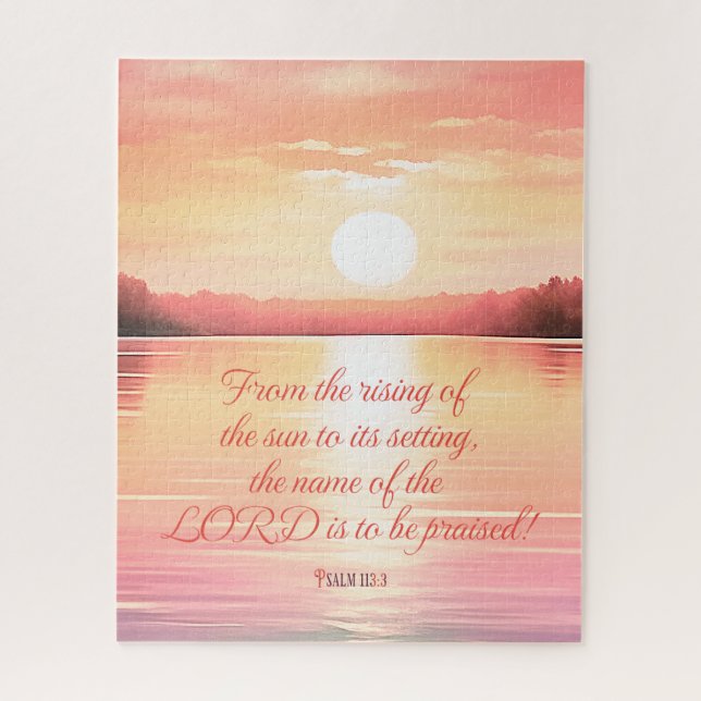 Puzzle Salmo de la Escritura 113:3 (Vertical)