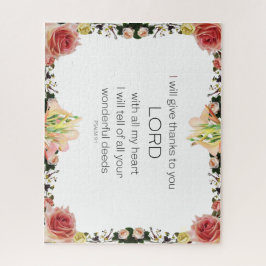 Puzzle Salmo de la Escritura 9, Floral