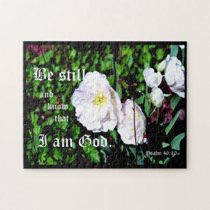 Puzzle Salmo de Tulipanes Dobles 46:10