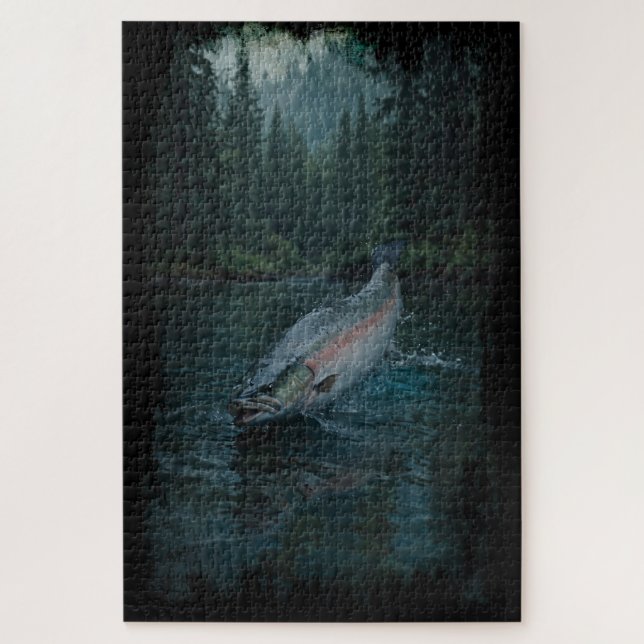 Puzzle Salmon Steelhead canadiense (Vertical)
