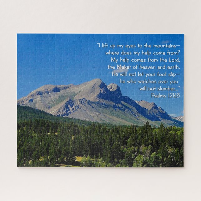 Puzzle Salmos 121:1-3 (Horizontal)