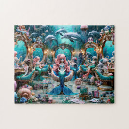 Puzzle Salón de Sirenas Día de Elegancia Submarina Regalo