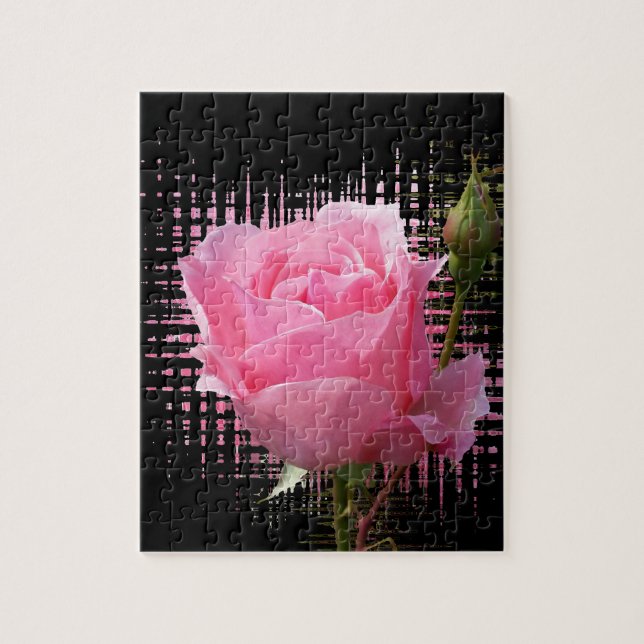 Puzzle salpicadura rosa rosada (Vertical)