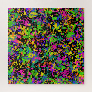 Puzzle Salpicaduras de pintura de la Aurora Boreal