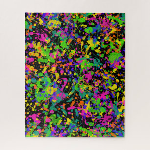 Puzzle Salpicaduras de pintura de la Aurora Boreal