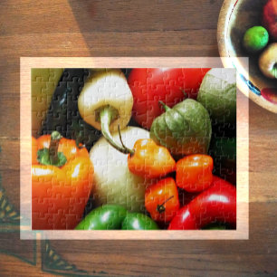 Puzzle Salsa Verduras, tomate, pimientos, cebolla