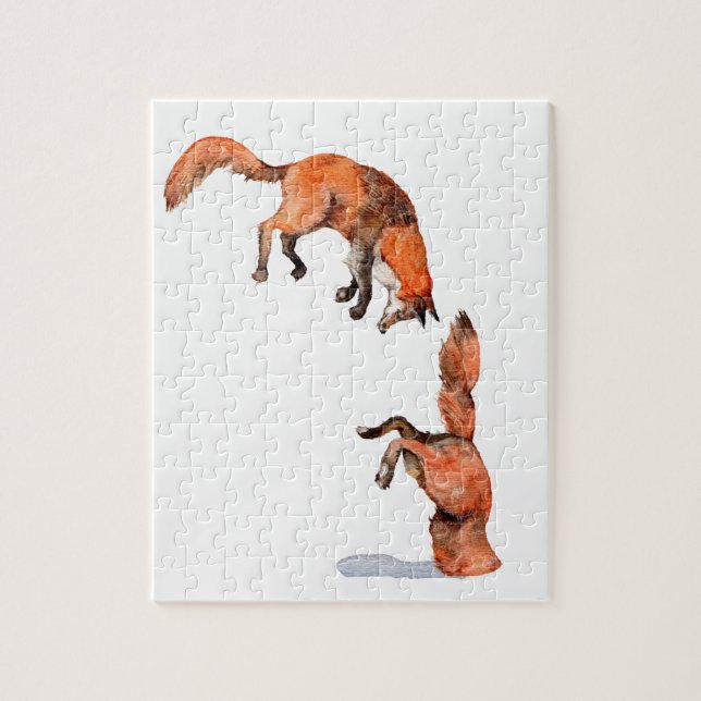 Puzzle Saltando Fox Roja (Vertical)