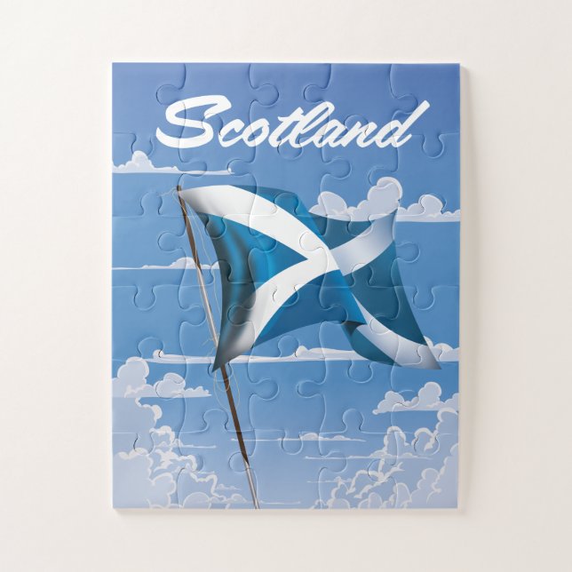 Puzzle Saltire de Escocia (Vertical)