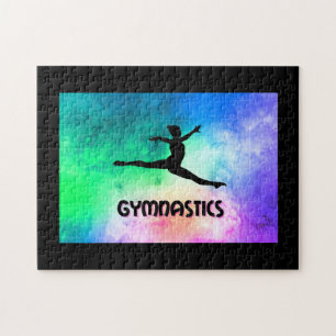 Puzzle Salto de cambio de gimnasia acuarela