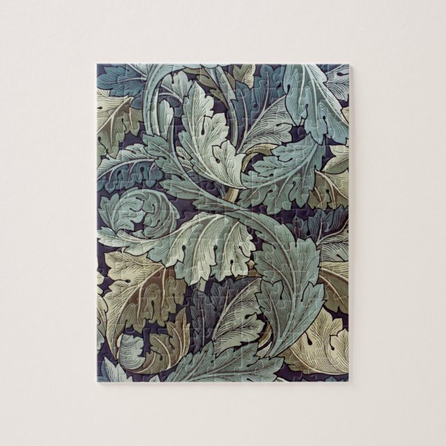 Puzzle Saltos de fondo de William Morris Acanthus (Vertical)