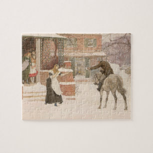 Puzzle Saludando al cartero por Robert Walker Macbeth