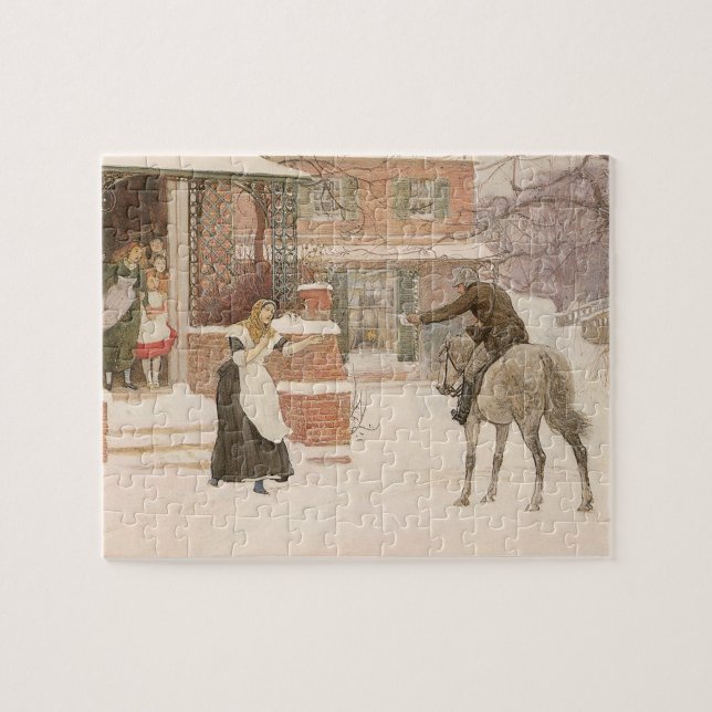 Puzzle Saludando al cartero por Robert Walker Macbeth (Horizontal)