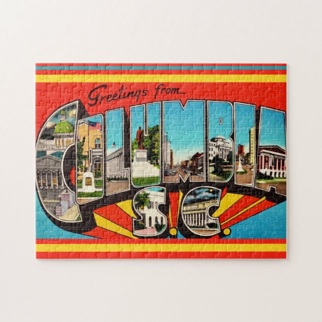 Puzzle Saludo de Columbia SC (Horizontal)