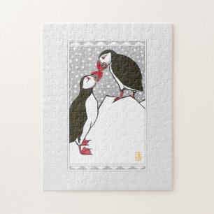 Puzzle Saludo de frailecillos 11"x14"