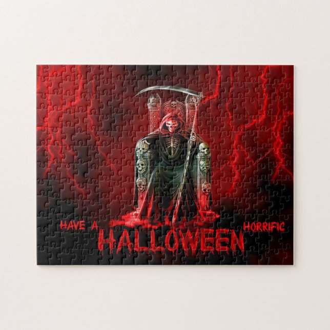 Puzzle Saludo de Halloween del parca (Horizontal)