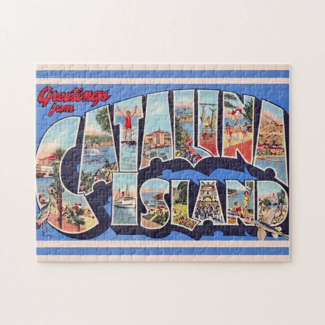 Puzzle Saludo de la isla Catalina 11x14 (Horizontal)
