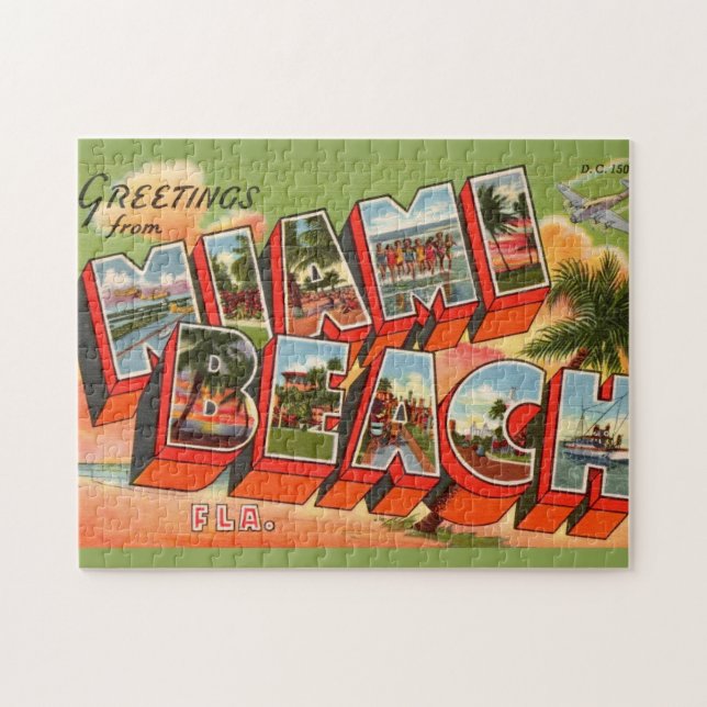 Puzzle Saludo de Miami Beach (Horizontal)