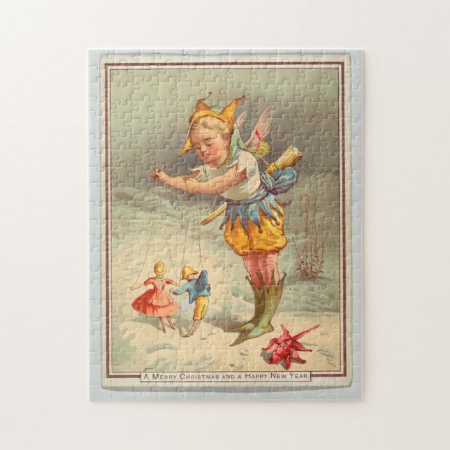 Puzzle Saludo de navidades (Vertical)