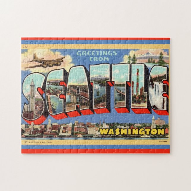 Puzzle Saludo de Seattle 11x14 (Horizontal)