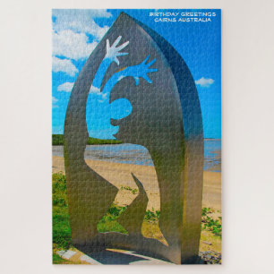 Puzzle Saludos de cumpleaños a Cairns Australia