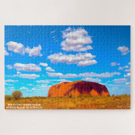 Puzzle Saludos de cumpleaños Ayers Rock Australia