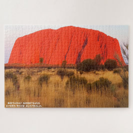 Puzzle Saludos de cumpleaños Ayers Rock Australia