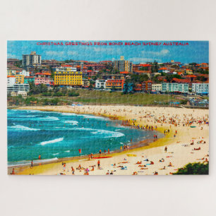 Puzzle Saludos de cumpleaños Bondi Beach Sydney Australia