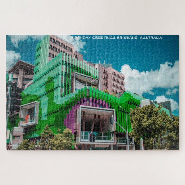 Puzzle Saludos de cumpleaños Brisbane Australia (Horizontal)