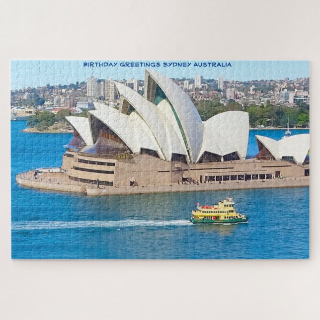Puzzle Saludos de cumpleaños desde Sydney (Horizontal)