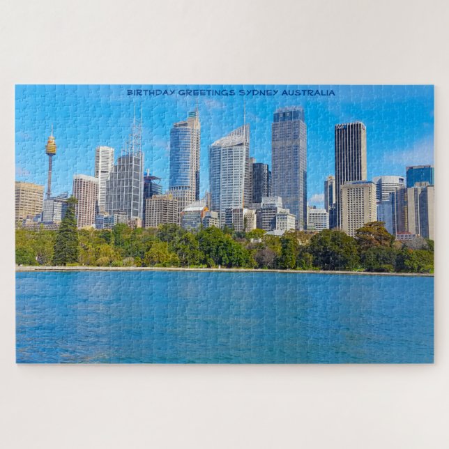 Puzzle Saludos de cumpleaños desde Sydney (Horizontal)