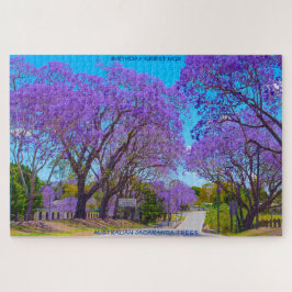Puzzle Saludos de cumpleaños Jacaranda Trees Australia