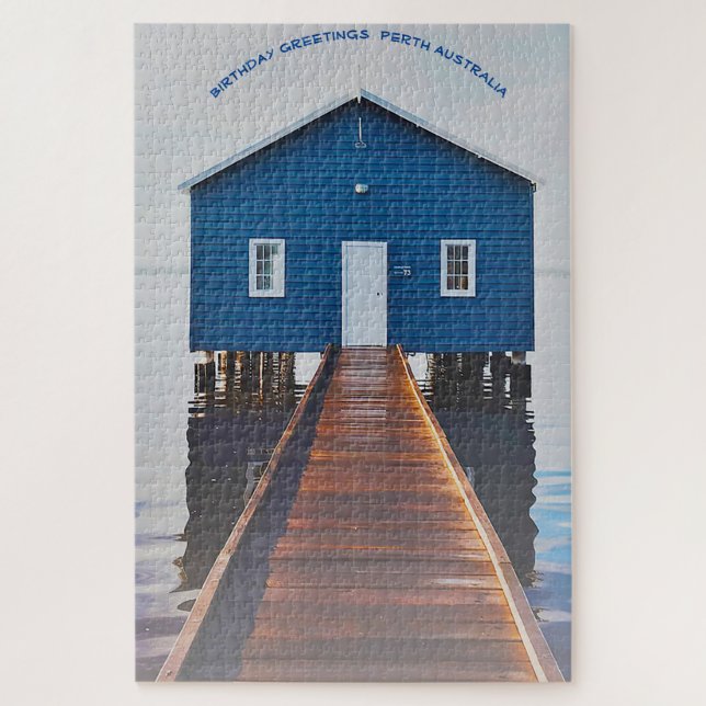 Puzzle Saludos de cumpleaños Perth Australia (Vertical)