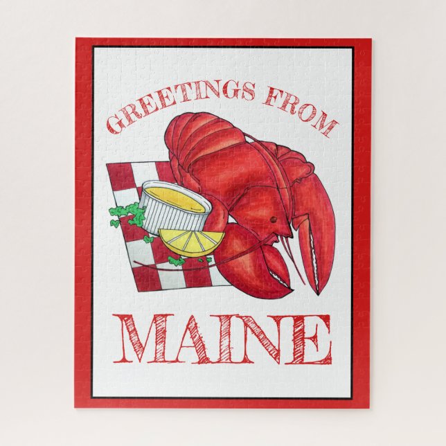 Puzzle Saludos de Maine Lobster Shack Seafood Dinner (Vertical)