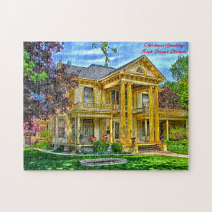 Puzzle Saludos de Navidad de Rock Island Illinois