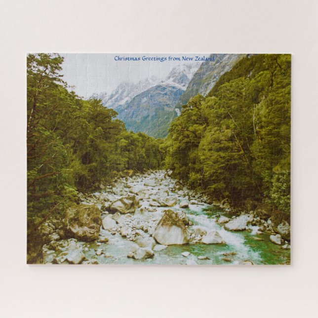 Puzzle Saludos de Navidad desde Nueva Zelanda (Horizontal)