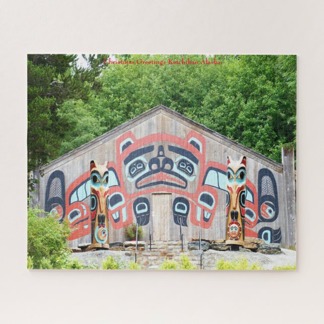 Puzzle Saludos de Navidad Ketchikan Alaska (Horizontal)