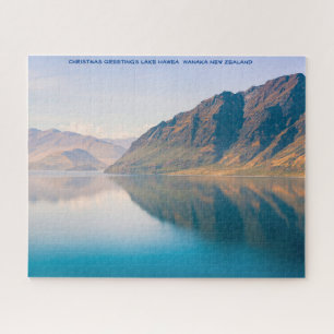 Puzzle Saludos de Navidad Lago Hawea Wanaka