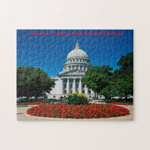Puzzle Saludos de Navidad Madison Wisconsin