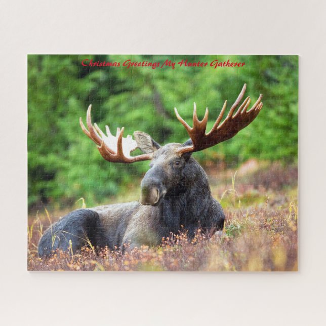 Puzzle Saludos de Navidad Mi Cazador Recolector (Horizontal)