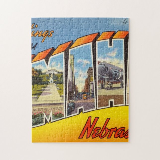 Puzzle Saludos De Omaha Nebraska (Vertical)