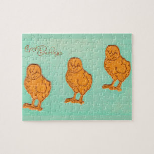 Puzzle Saludos de Pascua Chicas Verde
