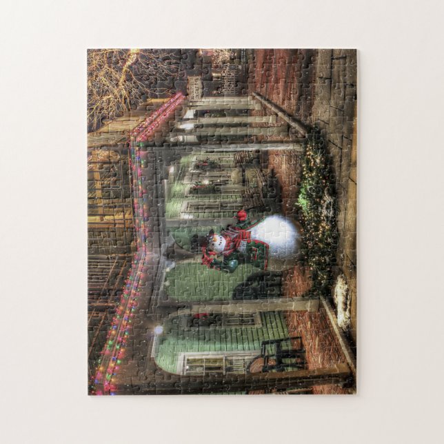 Puzzle Saludos de Snowman (Vertical)