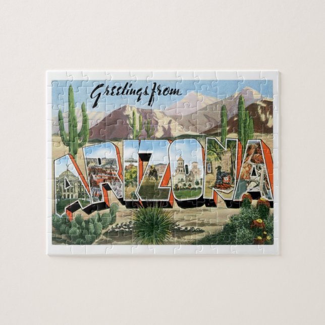 Puzzle Saludos de viaje de Arizona desde Estados Unidos (Horizontal)