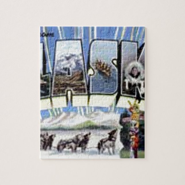 Puzzle Saludos desde Alaska (Vertical)