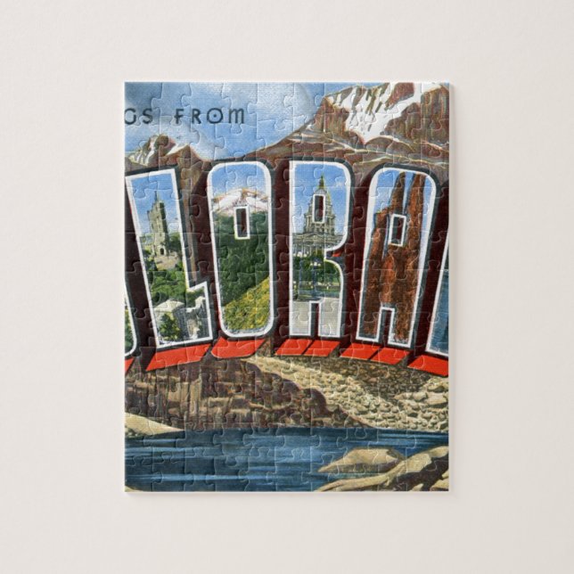 Puzzle Saludos desde Colorado (Vertical)