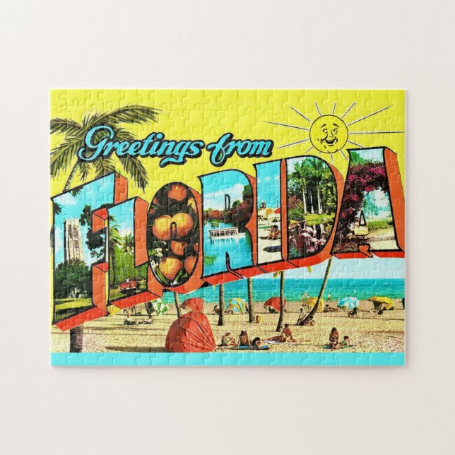 Puzzle Saludos desde Florida 11x14  (Horizontal)