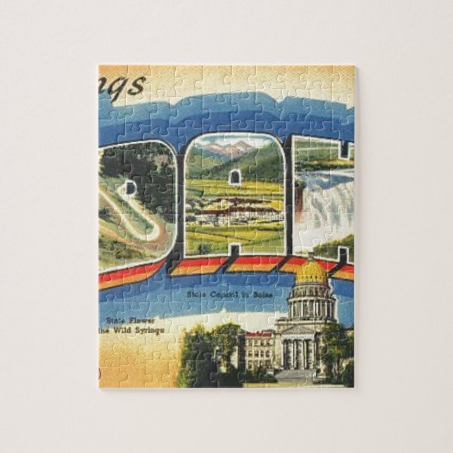 Puzzle Saludos desde Idaho (Vertical)