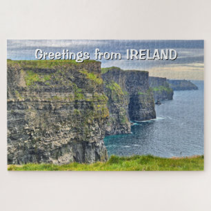Puzzle Saludos desde Irlanda: Magníficos Acantilados de M