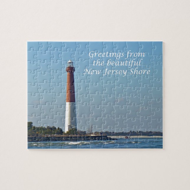 Puzzle Saludos desde Nueva Jersey - Barnegat Light (Horizontal)